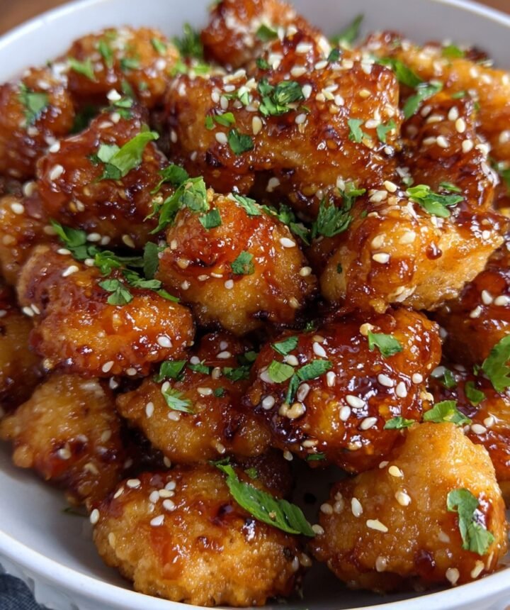 Air Fryer Honey Garlic Chicken Bites