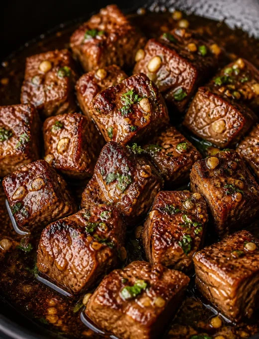 Garlic Butter Steak-Style Chicken Bites Recipe
