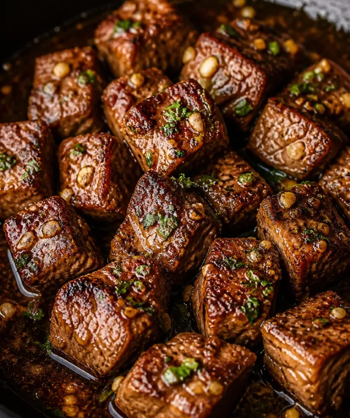 Garlic Butter Steak-Style Chicken Bites Recipe